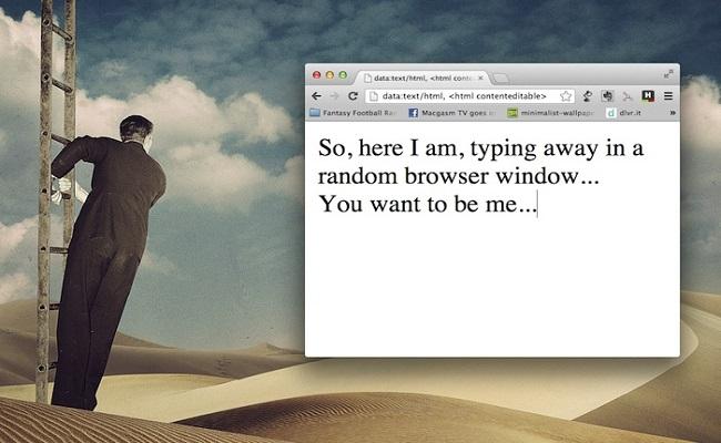 Turn Your Browser Into A Notepad