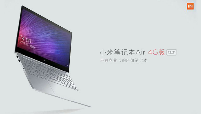 Xiaomi Mi Notebook Air 4G with all-metal body and Windows 10 launched in China Xiaomi Mi Notebook Air 4G with all-metal body and Windows 10 launched in China